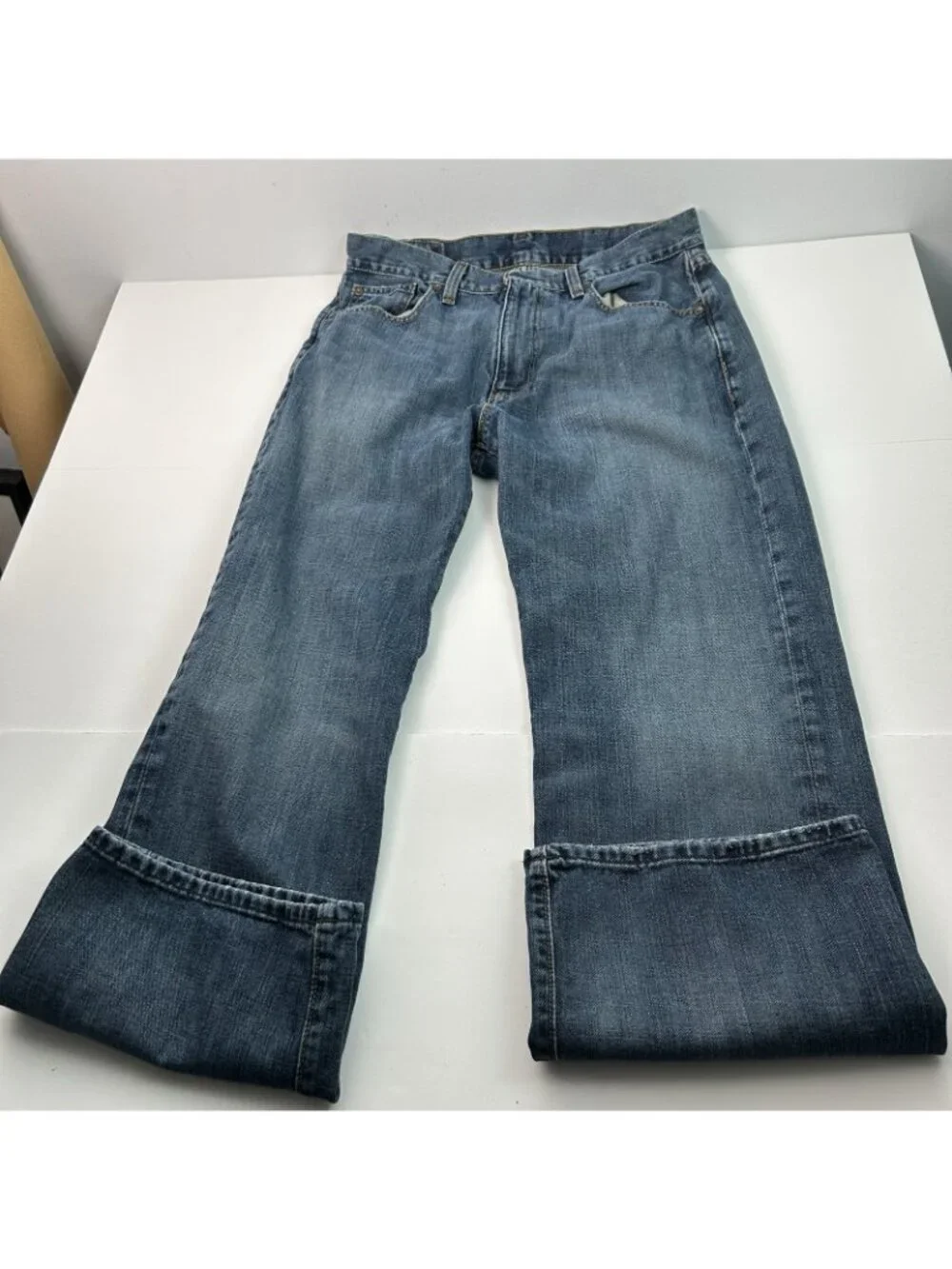 Polo Ralph Lauren Thompson Relaxed Straight Jeans Mens 32x30 Medium Wash Blue